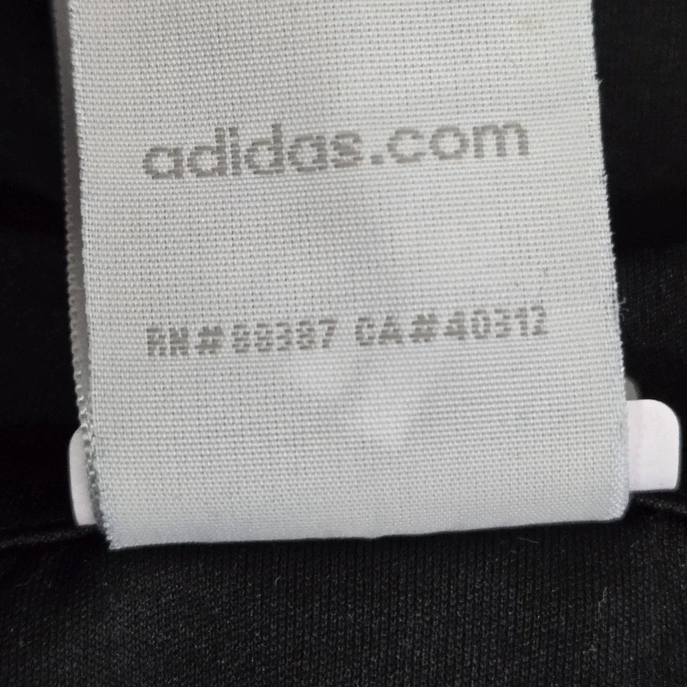 Adidas‎ Men Shirt L Black Center Logo Embroidery Graphic Print Euro 2012 Soccer